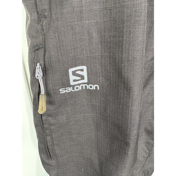 Salomon Snow Board Snow Pants Black Size Large Adjustable Waist Liner - Picture 2 of 5